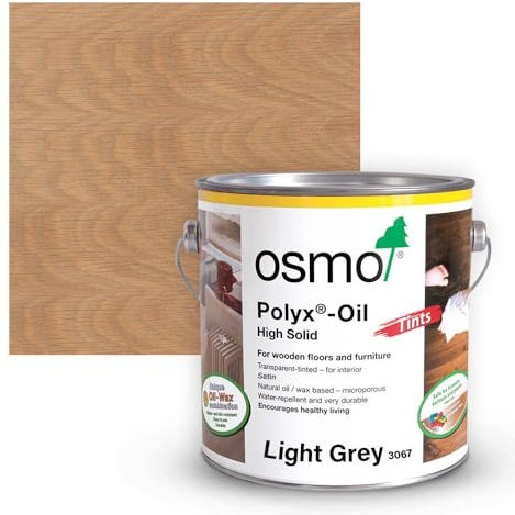 Osmo Polyx Oil Original, Satin Finish (750ml, 3067 Light Grey)