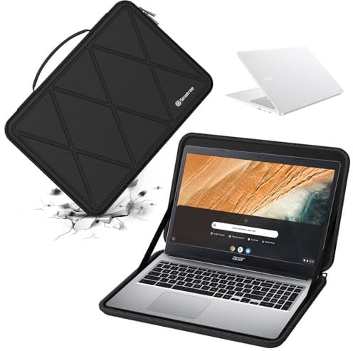 Smatree Housse de Protection Rigide en EVA Compatible avec Acer Chromebook 315 15,6 - CB315-4HT-C2HP/Acer Chromebook 315 - CB315-4H-C2E4, Sac étanche et Antichoc (X8284)