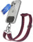EAZY CASE - Handykette Universal zum Umhängen kompatibel mit jedem Handy Kette mit Hülle kombinierbar Handykordel mit Karabiner für Handyhülle Handyband zum Umhängen Bunt Boho Kordel Blau Pink Silber