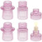 6 Stück Kerzenständer Glas, Gerippt Kerzenständer Aus Glas, Kerzenleuchter Für Stabkerzen Und Teelichter, 2 in 1 Kerzenständer Glas, Teelichtgläser Für Hochzeit, Geburtstag, Party, Weihnachten (Rosa)