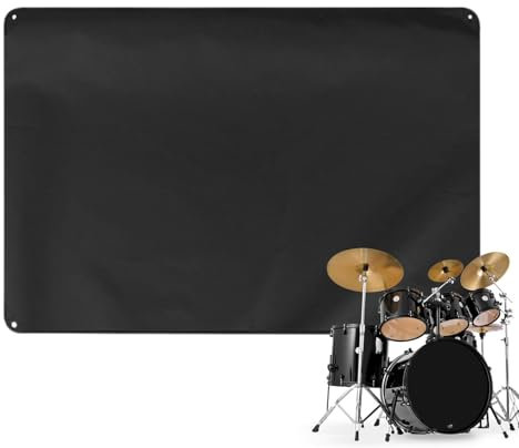 Schlagzeug-Staubschutz, schützende Schlagzeug-Set-Abdeckung, große Instrumentenabdeckung, robuste Schlagzeug-Abdeckung, kratzfeste Musikabdeckung, mühelose Transportbarkeit, bietet Schutz für Trommeln