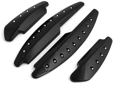 Motoforti Car Exterior Door Mirror Protector Guard Sticker Black 4 Pcs Long-lasting