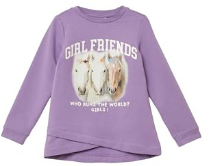 s.Oliver Sweatshirt mit überlappendem Saum und kuscheliger Innenseite