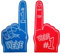 2Pcs Foam Fingers Pointer Gladiators, Giant Foam Palm,Cheering Fingers Foam Hand Toy,Gladiators Foam Finger for Sports Fans Inspiring Cheering, Sports Meeting The Cheering Props(Red and Blue)