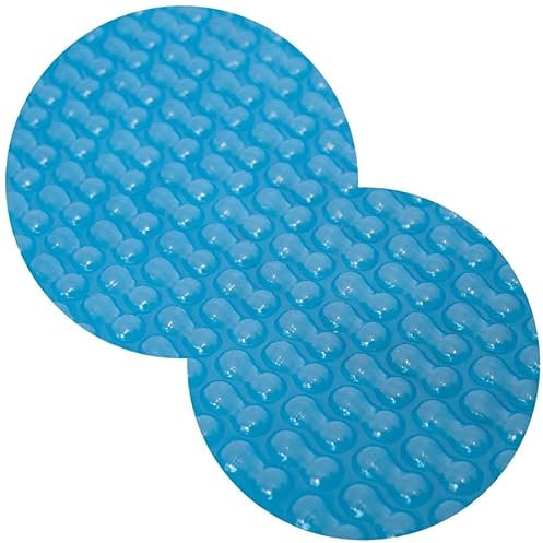 Solarplane Light Blue 400 µm GeoBubble Achtform 360x625cm Erwärmung Folie Pool