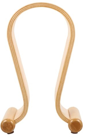 PACKOVE Creative Walnut Wood Headphone Holder U-Shape Headset Stand for Over-Ear Headphones Desk Display Rack Space-Saving