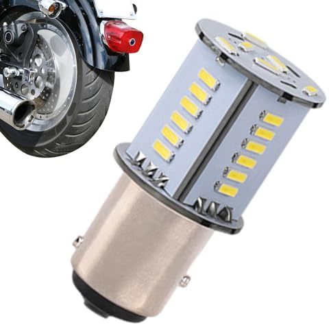 brooksnaji Motorrad Bremslicht Birne – Rücklicht Stroboskop-Warnleuchte für Motorräder mit hoher Helligkeit | Stroboskop-Stopp-Leuchtmittel für Motorräder, Fahrzeuge