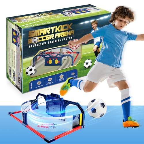 Cinknots Interaktiver Fußballtrainer für Kinder | Fußball Spielzeug & Soccer Bot | Fußball Geschenke für Jungen & Mädchen | Indoor & Outdoor Garten Spaß (EIN Ball)