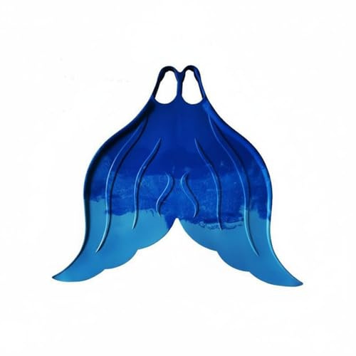 predolo Monopinna Coda da Sirena in Gomma, Monopinna a Coda di Sirena Protezione dei Piedi Pinna Unica, Ideale per l'Allenamento Subacqueo e di Nuoto, Blu Iridescente , 37-39