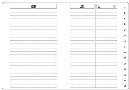 Quo Vadis Verzeichnis Adresse für Agenda 10 x15 cm Weiß 32P indéxées