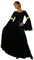 MAYLYNN 10923-M - Mittelalter Kostüm Elbentraum, Größe S, schwarz
