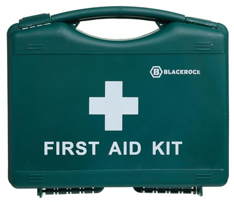 Blackrock 10 Person First Aid Kit Box, Travel Box, 58 Piece Refillable Bag | Car, Home, Work, Camping, Football, Medical Box, Small Trauma, Hiking, Emergency Kit