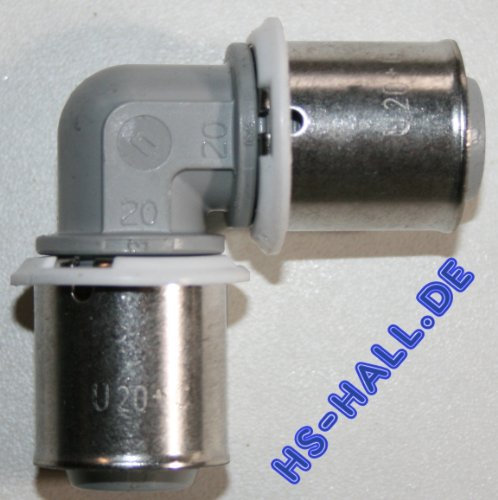 Uponor Winkel Presse bestehend aus Bogen MLC 20 Kunststoff PPSU