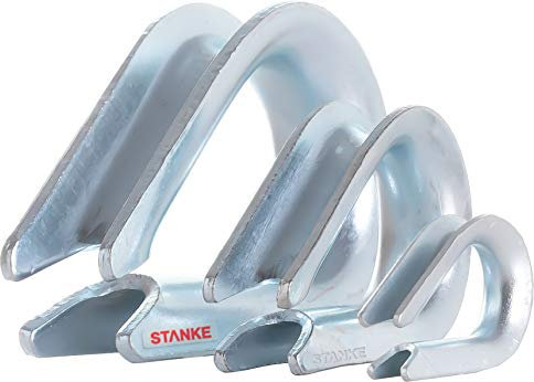 Seilwerk STANKE 10x Kausche Verzinkt 4 mm Drahtseilkausche für Forstseil Windenseil Stahlseil Naturseil DIN