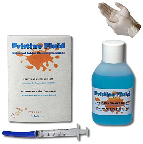 Kit de nettoyage Pristine Fluid pour imprimante Epson, Brother. Nettoyant pour déboucher, nettoyer les têtes d'impression et buses (50 ml)