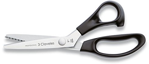 3 CLAVELES TIJERA Zig ZAG INOX M.Nylon 9 B 3C