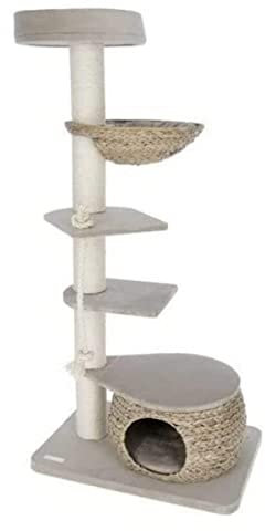 Kerbl 81593 Katzen Kratzbaum Banana Leaf Tower 70x50x144 cm, beige, Einheitsgröße