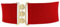 FASHIONGEN - Damen Breiter elastische gürtel, GLORIA - Dunkelrot (Goldenschnalle), Medium / 38 bis 41