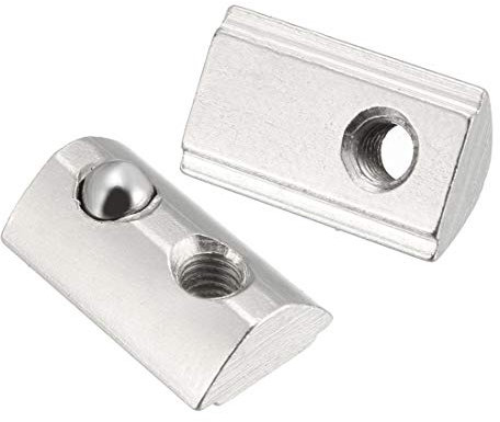 Sourcing Map Roll-In-Feder-Mutter, Rollkugeln, elastische Nutensteine Muttern für Serien-Aluminium-Extrusionsprofil, 12 Stück
