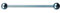Industrial Piercing Titan G23 Barbell Stab 32mm-lightblue