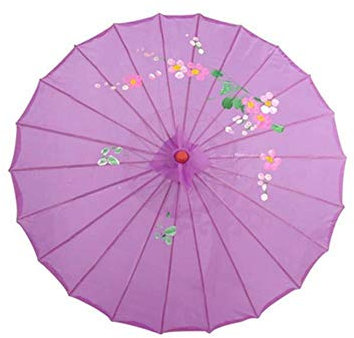 ETHAN Estilo Chino Vintage Seda Oilpaper Paraguas Mujeres Baile Decorativo Decoración de sesión Fotos Parasol Accesorios Baile Sombrillas Púrpura