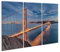 islandburner Bild auf Leinwand Golden Gate Bridge San Fracisco Stadt Bilder Wandbilder Poster