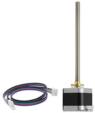 Iverntech NEMA 17 Schrittmotor mit integrierter 100 mm T8-Leitspindel für RepRap Prusa i3 3D-Drucker Z-Achse oder CNC-Maschine