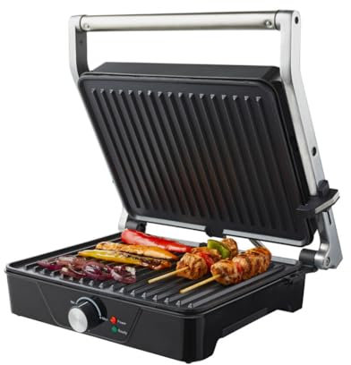 Contact grill - floating top plate - large grill surface