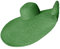 GOWEGB Grand chapeau de plage pour femme avec écran solaire - Chapeau de paille de protection solaire à large bord - Chapeau de soleil surdimensionné (A-vert), a-vert, taille unique