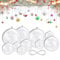 STCRERAG 25 Set Acrylkugel Befüllbar Weihnachtskugeln Kunststoff mit Loch Weihnachtsbaumkugeln Teilbar Bastelkugeln 4/6/8/10 cm Christbaumkugeln Kugel Dekokugel Transparent für Weihnachten Deko