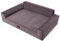 HOBBYGARDEN Hundebett Hundekissen Bett Haustierbett Hundeliegen Kissen Hundesofa Hundecouch Liegen Sofa Hundekorb Tierbett Weich, Braun, 98 x 66 cm
