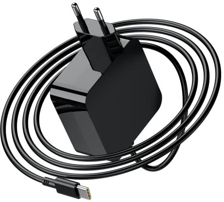 USB C Netzteil 65W Laptop Ladegerät Type C für HP Spectre/EliteBook/Elite/Chromebook/Probook/Pavilion X360 X2 13 15 11 1040 1030 G3 G4 G5 745 830 840 850 440 450 G5 G6 G7, 65W USB C Ladekabel Laptop