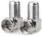 fafeiha 2 Pcs Right Angle TV Aerial F Plug 90 Degree Coaxial Connector F-Type Right Angle Coax Connector for TV Coax Aerial Cables