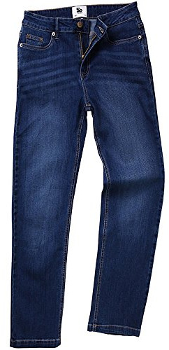 AWDis So Denim SD011 Ladies Katy Straight Jeans - Dark Blue Wash - 18 Regular