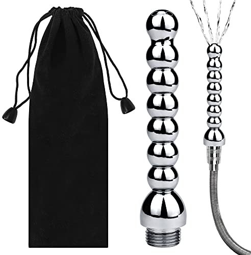 Boquilla de ducha para enema de ducha, accesorios de ducha, limpiador de ducha de aluminio, accesorios de baño, higiene íntima, kit de limpieza de colon para hombres y mujeres