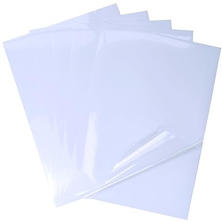 Bleidruck 25 Feuilles 210x297 mm de papier Autocollant Transparent Imprimable 100% Clear étanche pour imprimante à jet d'encre/laser
