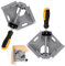 Tanstic 2Pcs Corner Clamp Kit, Aluminum Alloy 90 Degree Right Angle Clamp with Adjustable Swing Jaw, Single Handle Woodworking Photo Frame Vise Holder for DIY Woodworking