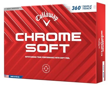Callaway Golf Chrome Soft Golf Balls (360 Triple Track (White)