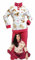 Infiore Pigiama Donna Pile Effetto Coral - Morbido e Felpato - Invernale (651480 Panna/Rosso, L)