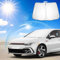 Ruiya Parasol para Parabrisas Delantero Compatible con VW Golf 8 8.5 GTI GTE GTD 2020-2025 Parasol Coche Delantero Anti UV Rayos Parabrisas de Coche Parasol Protección Solar para Golf 8 Accesorios