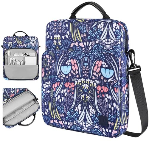 Dadanism 13 Pouces Housse Sac avec Bandoulière de Tablette pour iPad Pro 13 M4, iPad Air 13 M3 M2, iPad Pro 12,9, Galaxy Tab S10+ Plus/S9 FE+/S9+ Plus 12,4, reMarkable Paper Pro 11,8, Nuit Bleu