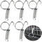 Rabbit Cages Spring Door Latch,5 PCS Spring Hooks for Rabbit Cage Multifunctional Spring Cage Latch Cage Door Spring Hook for Fixing Rabbit, Dog, Cat, Parrot, Guinea Pig, Bunny, Pet Cage Door