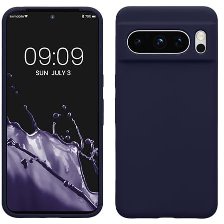 kwmobile Handyhülle für Google Pixel 8 Pro Hülle, für Pixel 8 Pro Case - Hülle Silikon - kabelloses Laden - Deep Ocean