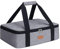 Double Casserole Carrier for Hot or Cold Food,Expandable Insulated Bag,Perfect Lasagna Holder Tote for Potlucks, Picnics,Beaches,Traveling or Gifts,Fits 9“x13” Baking Dish,Gray (1PC)