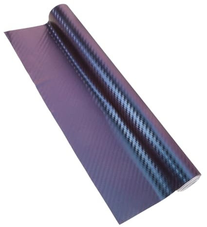 ULTECHNOVO Carbonfolie Auto 30x152cm PVC Vinylfolie Mit Farbwechseleffekt Kratzschutz Für Fahrzeug Karosseriebelederung Motorrad Fahrrad
