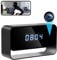 Zingle Spy Camera Clock with audio WiFi FREE SD card Hidden Wireless HD 1080P Secret Covert Nanny Cam Home Office Surveillance Security Motion Detection Night Vision Live Stream via Android IOS AppIe