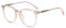 Firmoo Oversized Blue Light Blocking Glasses for Women Men Square Computer Eyeglasses Reduce Eyestrain Pink