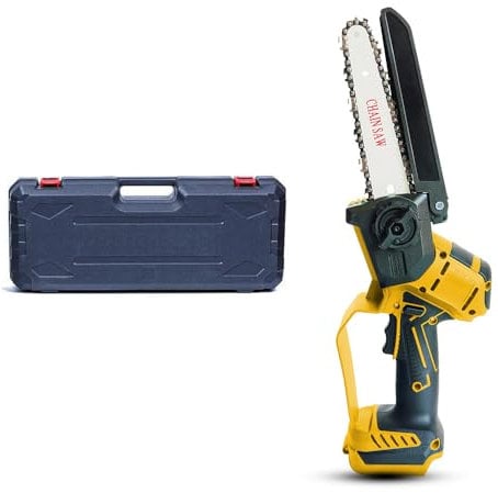 Mini Motosega a Batteria per Potatura, 8 e 6 Pollici Sega Motosega Elettrica a Portatile Compatibile con Dewalt 18V 20V, Sega a Batteria per Potatura per Il Taglio del Legno Giardini (Senza batterie)