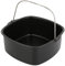 Molde de freidora de aire caliente,Utensilios de cocina para hornear,Molde cuadrado de acero de aluminio para hornear,Accesorios de freidora de aire multifuncional para la preparación de pollo frito