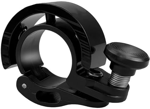 WAIZHIUA Fahrradklingel Mountainbike, Klingel Fahrrad, Crisp and Loud, Waterproof and Durable, Fit 22mm Lenker, Mini Klingel Fahrrad für Mountainbike E-Bike Kinderfahrrad(Schwarz)